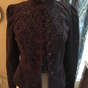 Deep Purple velvet jacket